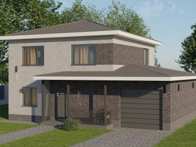 Проект двухэтажного дома ДД1-198-162 Проект двухэтажного дома ДД1-198-162