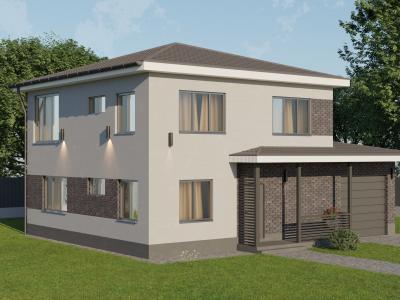 Проект двухэтажного дома ДД1-198-162 Проект двухэтажного дома ДД1-198-162