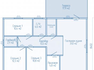 Проект дома ОД2-93-105 Проект дома ОД2-93-105
