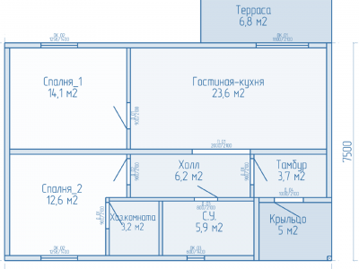 Проект дома ОД4-69-81 Проект дома ОД4-69-81