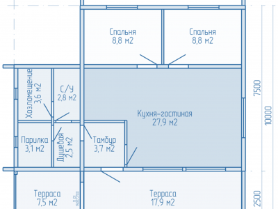 Проект дома ОД6-71-62 Проект дома ОД6-71-62
